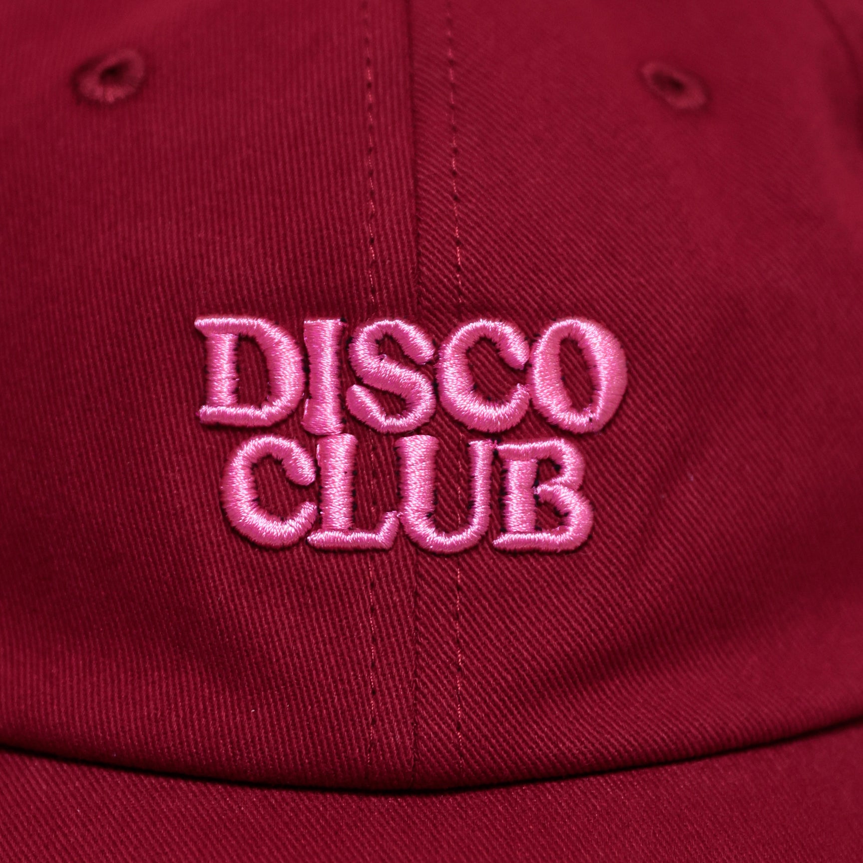 DISCO CLUB 'DAD' CAP BURGUNDY