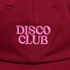 DISCO CLUB 'DAD' CAP BURGUNDY
