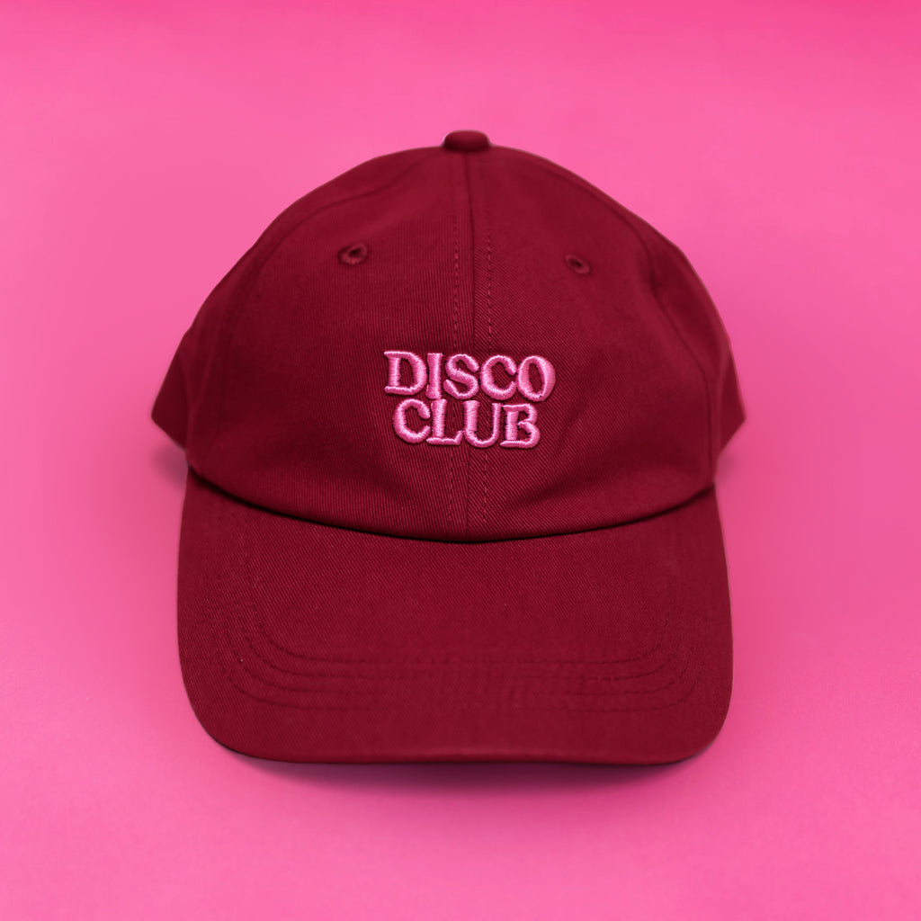 DISCO CLUB 'DAD' CAP BURGUNDY