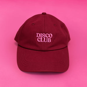 DISCO CLUB 'DAD' CAP BURGUNDY