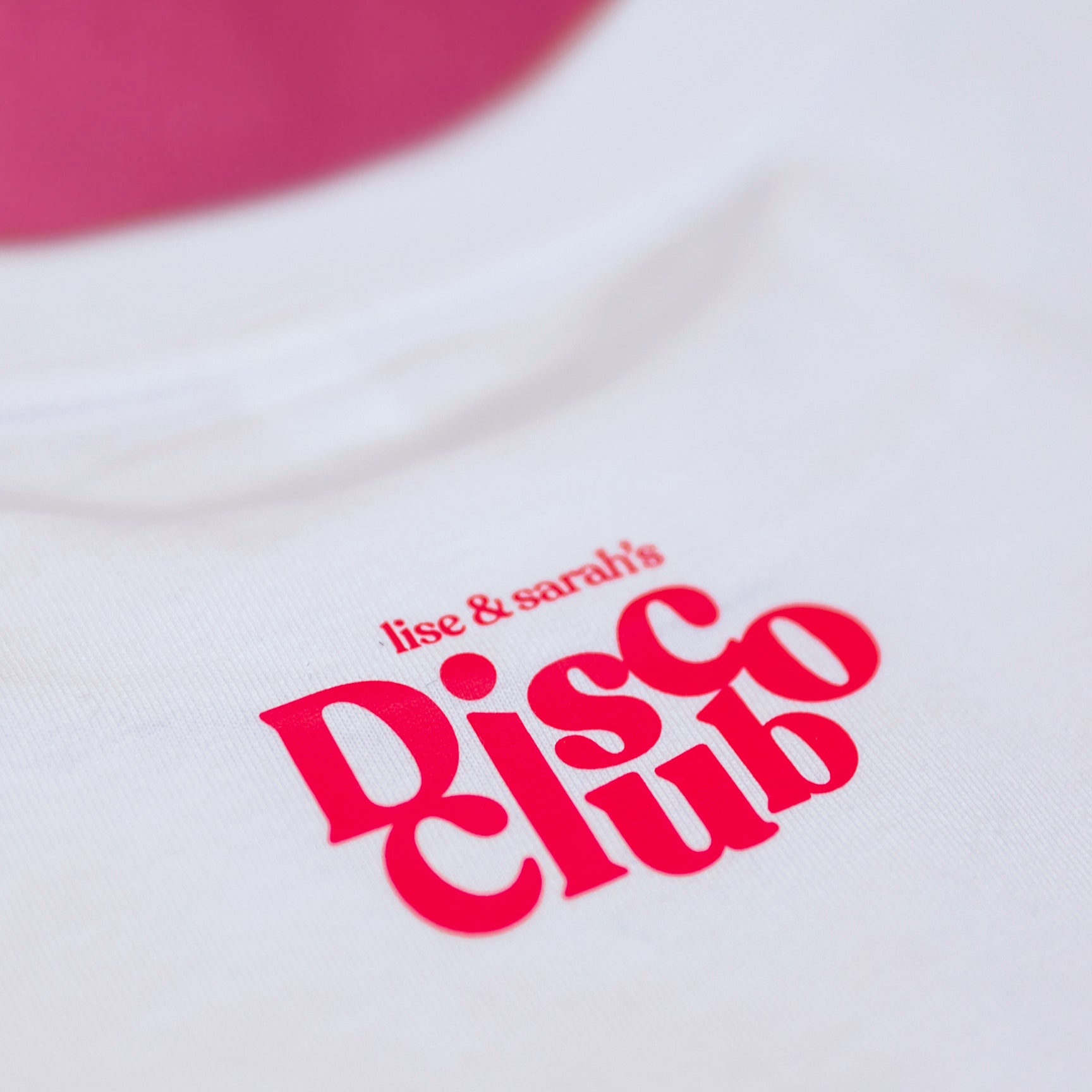 Lise & Sarah’s DISCO CLUB tee (pink)