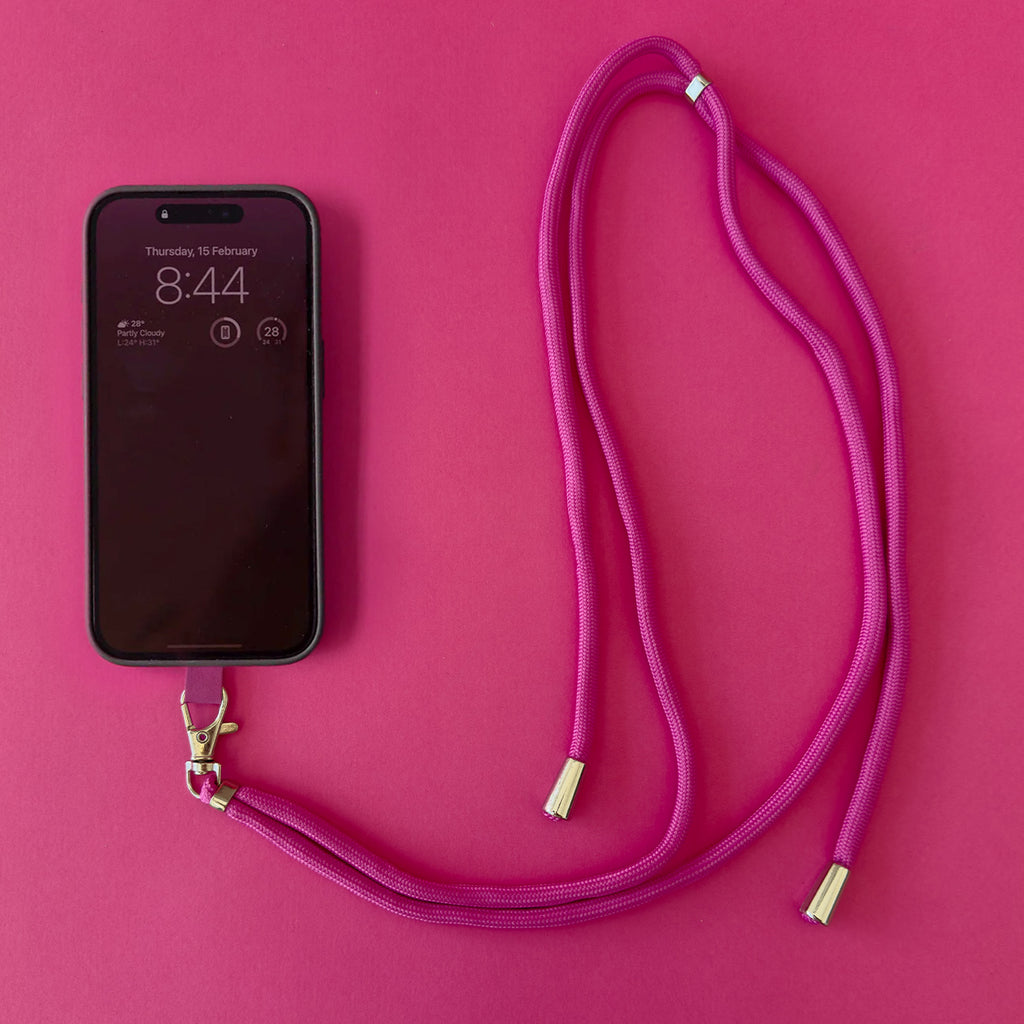 PHONE LANYARD (HOT PINK)