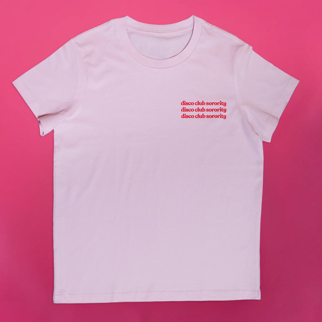 DISCO CLUB SORORITY T-SHIRT - 'orchid'