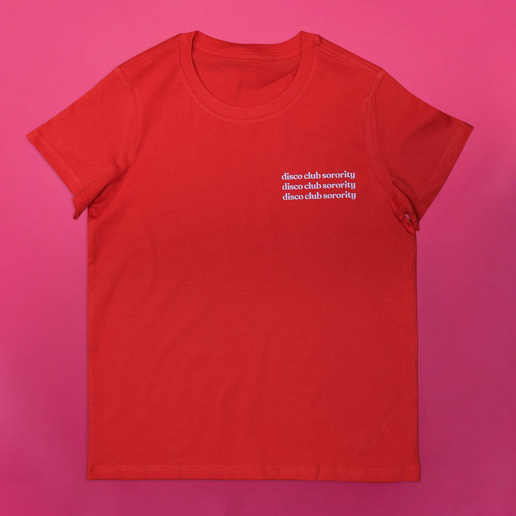 DISCO CLUB SORORITY T-SHIRT - 'fire'