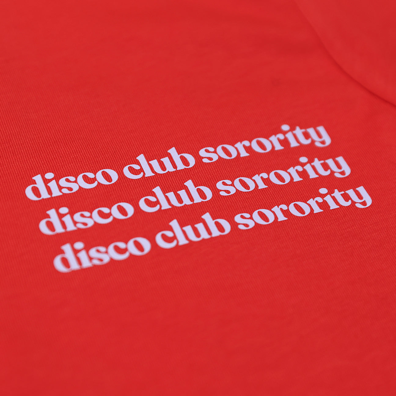 DISCO CLUB SORORITY T-SHIRT - 'fire'