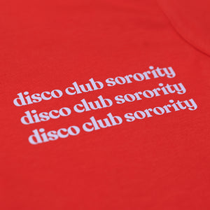 DISCO CLUB SORORITY T-SHIRT - 'fire'